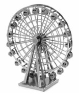 Metallic Nano Puzzle Ferris wheel Tenyo Silver High quality metal model - £27.94 GBP