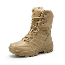 High Top Tactical Boots Men Shoes Waterproof Hiking Shoes Outdoor Hunting Boots  - £91.71 GBP