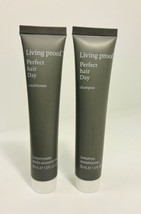 LIVING PROOF Perfect Hair Day Shampoo &amp; Conditioner Duo Set Lot Travel 1oz/30ml - £10.63 GBP