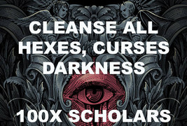 100X 7 Scholars Cl EAN Se All Hexes Curses &amp; Darkness Extreme Magick Ring Pendant - $99.77