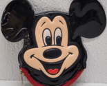 Mickey Mouse Zippered Coin Purse Squeaker Walt Disney Parks Souvenir Vin... - $14.15