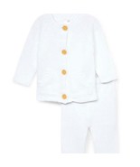 WHITE Wood Button Long Sleeve Sweater &amp; Pants Infant - £14.01 GBP