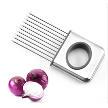 Stainless Steel Onion Holder Slicer Onion Needle for Slicing Tomato Lemon Meat O - £22.05 GBP