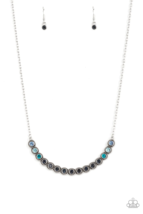 Paparazzi Throwing Shades Blue Necklace - New - £3.59 GBP
