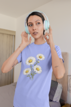 Watercolor Daisy Graphic T-Shirt | Unisex Floral Tee | Minimal Aesthetic... - $16.99
