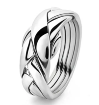 Chic Braided Design Silver Plated Band for Women &amp; Men - £7.98 GBP