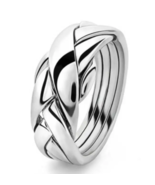 Chic Braided Design Silver Plated Band for Women &amp; Men - £8.00 GBP
