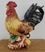 Vintage Fitz &amp; Floyd Figural Rooster Country Gourmet Pitcher Centerpiece... - $79.19