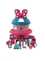 Disney Minnie Mouse House Home Sweet Headquarters Dollhouse Playset Lot 28 - £35.48 GBP