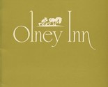 Olney Inn Restaurant Menu and Wine List Olney Maryland 1970&#39;s Olney Farm  - £77.55 GBP