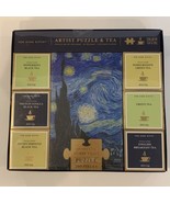 Ten Acre Gifts Artist Puzzle Tea Variety Pack Van Gogh Starry Night Moth... - £14.46 GBP