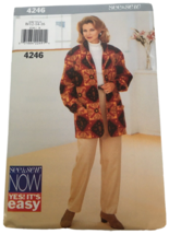 Butterick Sewing Pattern 4246 See and Sew Easy Jacket and Pants Uncut 12 14 16 - £8.03 GBP