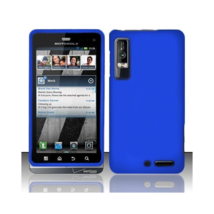 Motorola Droid 3/Milestone XT862 Rubberized Snap-On Cover, Blue - £6.37 GBP