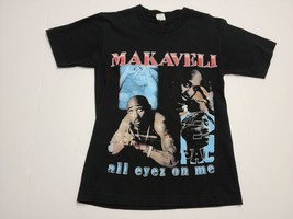 Makaveli Death Row Tupac Shakur 2Pac All Eyes on Me Shirt M Black Rap Tee - $8.56