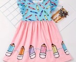 NEW Boutique Back to School Pencils Crayons Girls Sleeveless Dress - $5.99+
