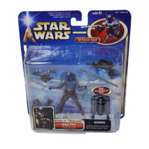 2002 Hasbro Star Wars Attack Of The Clones Jango Fett Action Figure # 84877 - £10.50 GBP