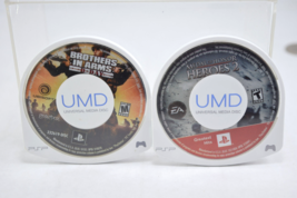 Lot of 2 PSP Medal of Honor Heroes 2 Brothers in Arms D-Day Disc Only - $8.50