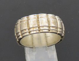 LONDON LINKS 925 Silver - Vintage Fluted Pattern Band Ring Sz 10 - RG20913 - £49.72 GBP