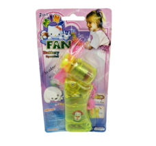 Vintage Mini Fan Battery Operated Hello Kitty Style New In Package Bootleg Ko - £36.41 GBP