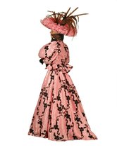 Women&#39;s Lacey Victorian Theater Costume Dress, Rose, Large - $449.99