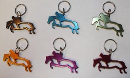 Aluminum Jumper Horse Key Chain Ring - Choice of Color - £2.39 GBP