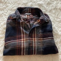 Eddie Bauer Flannel Shirt, Medium, Cotton, Button Down, Plaid, Long Sleeve - £19.90 GBP