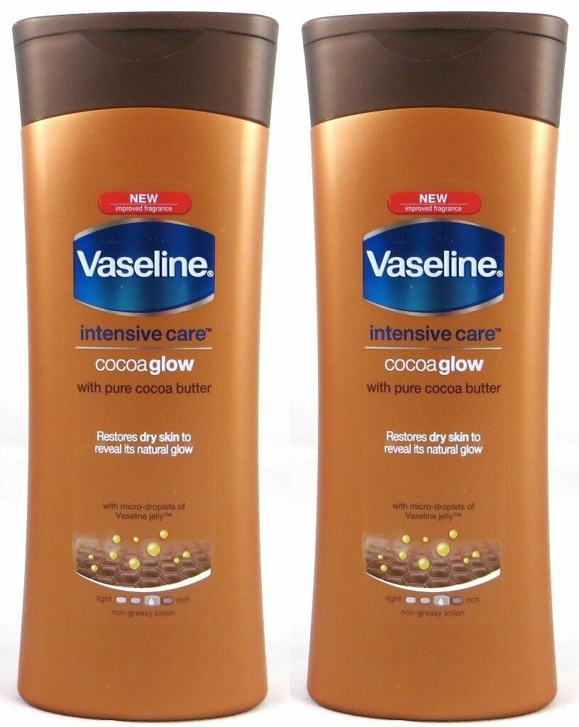Primary image for 2 PACK VASELINE INTENSIVE CARE COCOA RADIANT FOR DRY SKIN  10 FL OZ EACH