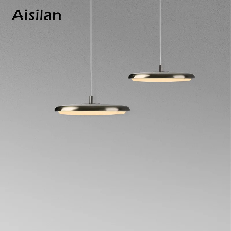 Aislan Nordic Minimalist LED Pendant Light 15W Flicker-free Hanging Flood Lamp - £150.56 GBP