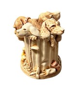 Harmony Kingdom Nic Nac Paddy Wac Dogs Trash Can Trinket Box England 1996 - $18.86