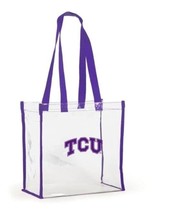 214 Texas Christian TCU Horned Frogs Clear Game Day Tote by Desden - £14.23 GBP