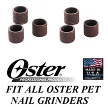6 pc Oster Pet Grooming Nail Grinder Trimmer FINE&amp;MEDIUM SANDING GRINDIN... - £11.16 GBP