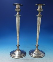 Old French by Gorham Sterling Silver Candlestick Pair #A10919 Massive (#6086) - £1,032.15 GBP