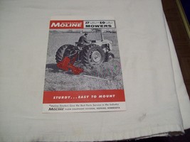 Vintage Minneapolis Moline J7 and SO Mowers Fold-Out Sales Brochure Pamp... - $309.96 MXN