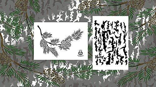 Acid Tactical 2 Pack - 9x14&quot; Camouflage Airbrush Spray Paint Camo Stenci... - $9.79