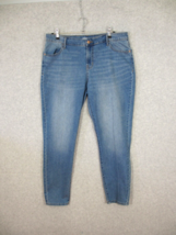 Old Navy Women&#39;s Jeans Super Skinny Size 14 Light Wash Mid Rise - £10.98 GBP