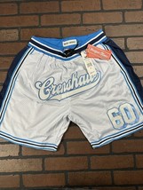 Crenshaw #60 Headgear Classics Bianco Basket Pantaloncini ~ Mai Worn ~M ... - $43.89