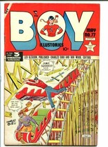 BOY COMICS #77-roller coaster cover-Golden Age VG+ - £57.65 GBP