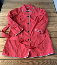Dennis basso NWOT women’s solid water resistant trench jacket size M coral HG - £19.31 GBP