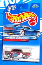 Hot Wheels 1999 Surf &#39;N Fun Series #963 &#39;55 Chevy Mtflk Dark Red w/ 3SPs - £2.36 GBP