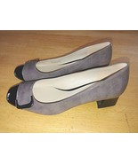 NATURALIZER N5 COMFORT &quot;XAVIER&quot; GRAY/BLACK PATENT PUMPS-7.5W-WORN ONCE-N... - £10.23 GBP