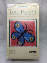 *Started Project* Wonder Art Latch Hook Kit Butterfly Papillon Mariposa - €8,98 EUR