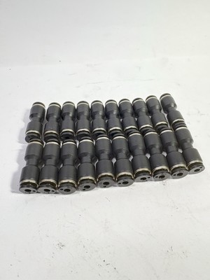 20 Push To Connect 1/8 Inch OD Tube Pneumatic Straight Union Air Line Fi... - $23.25