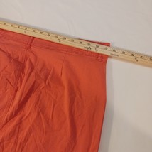 Lee Mid-Rise Fit Women's Orange Skirt Fake Pockets Size 16 Medium image 6
