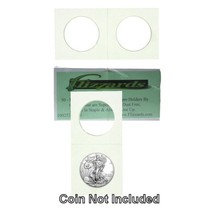 Guardhouse 2.5 x 2.5 Crown-Silver Eagle Cardboard Mylar Coin Flips, 50 pack - £7.18 GBP