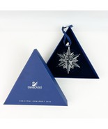 Swarovski 2006 Snowflake Ornament Blue Box Clear Christmas Holiday - $1,140.26 MXN