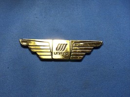 Vintage United Airlines Plastic  Jr. Pilot Wing stick on pin - $9.79