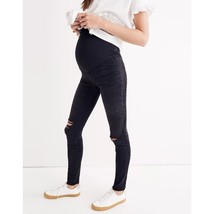 NWT Womens Plus Size 24 Madewell Maternity Over-the-Belly Skinny Jeans Black Sea - £57.83 GBP
