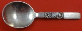 Scroll By Georg Jensen Sterling Silver Tea Caddy Spoon 4 5/8&quot; Vintage - £178.40 GBP