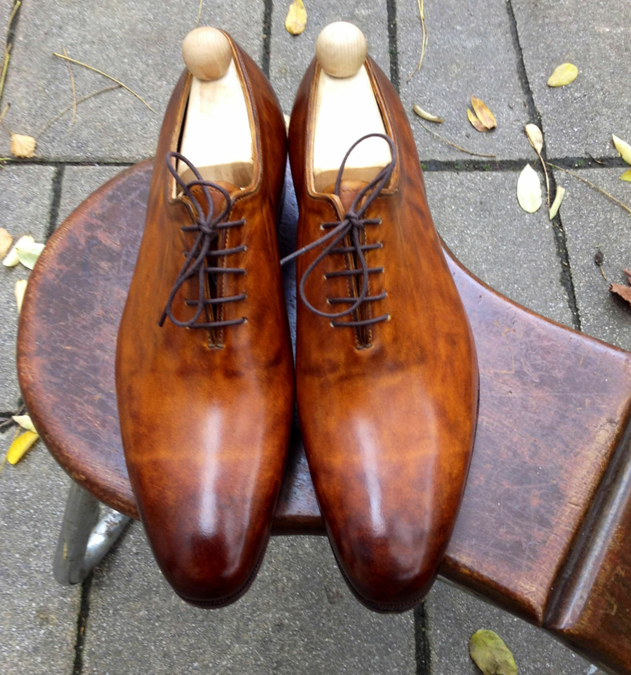 Professional Foots,Caramel Brown,Balmoral Premium Leather Wedding Shoes For Men