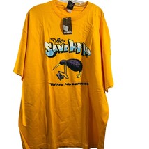 Scifen Save Hip Hop Rappers are in danger T-shirt Yellow Men&#39;s Size 2XL - £39.51 GBP